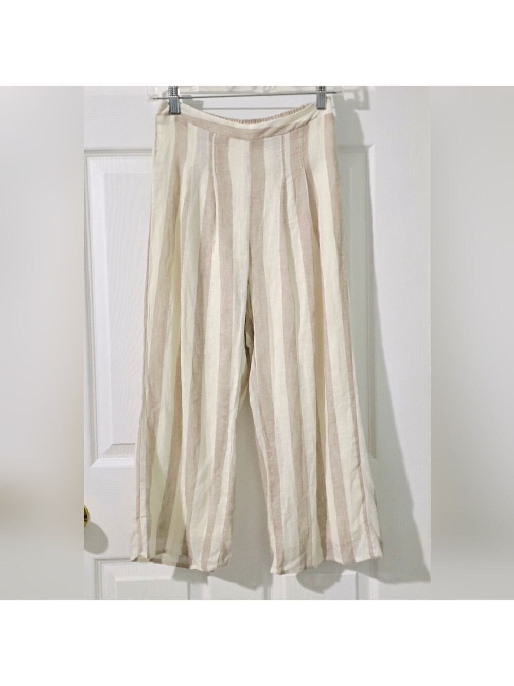 NEW! Sienna Sky Women's Wide-Leg Linen Trouser Pants Size S Petite